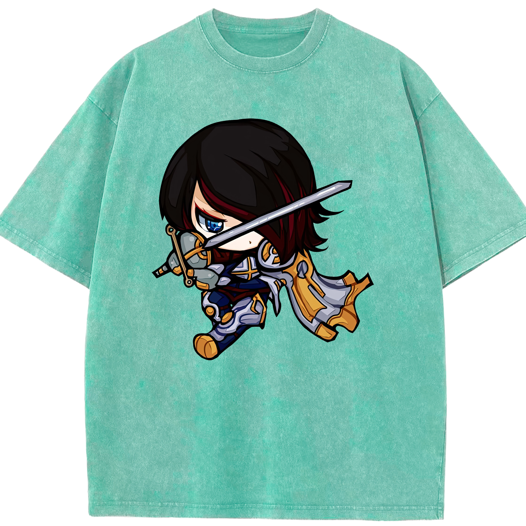 リーグ・オブ・レジェンド League of Legends LOL 綿100% ヴィンテージ風 半袖Tシャツ（フロントプリント）